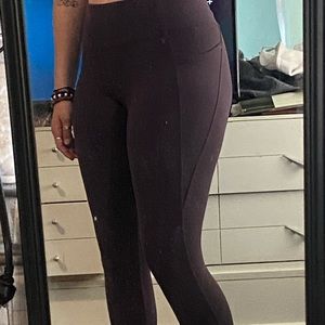 Cropped Dark Purple Leggings